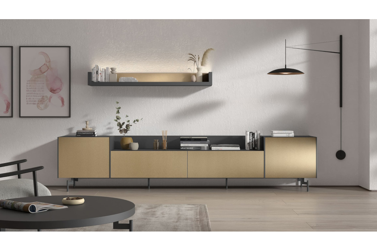 Mueble de TV moderno de comedor Kazzano colección New Royal 031
