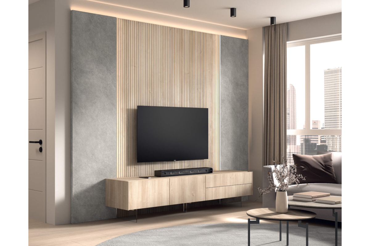 Mueble de TV moderno de comedor Kazzano colección New Royal 203