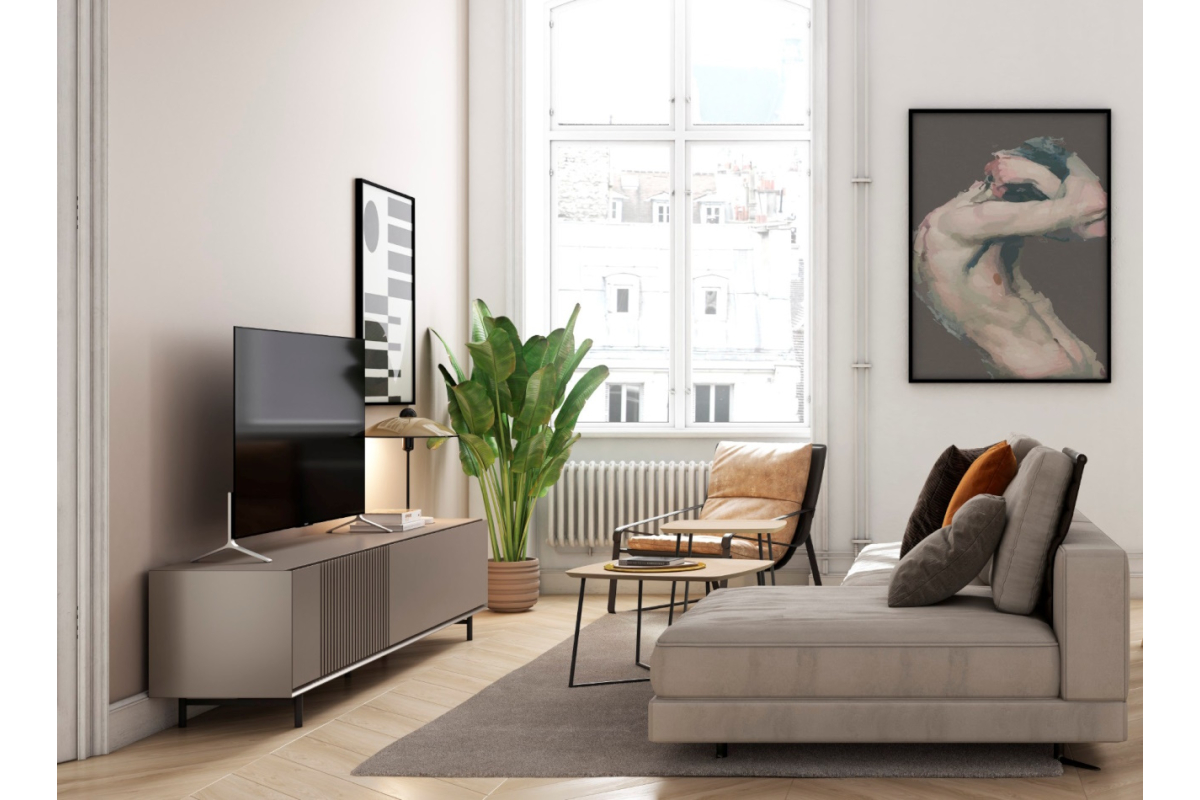 Mueble de TV moderno de salón A. Brito mobiliario colección Ideas 705B