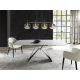 Mesa de comedor fija tapa porcelánico con diseño moderno modelo Infinity de Indesan