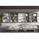 Mueble librería o estantería moderna de Kazzano colección New Royal 102