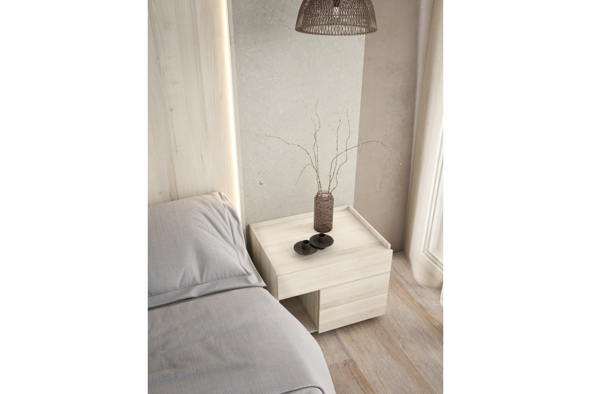 Detalle dormitorio de matrimonio moderno torga mobiliario nativ home 07