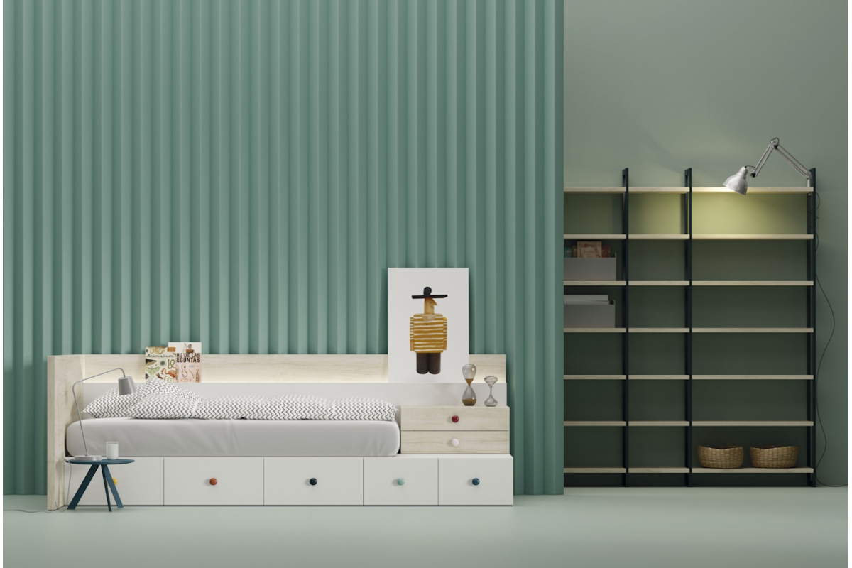 Dormitorio juvenil moderno cama nido de Lagrama 27