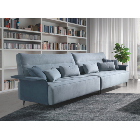 Sofá moderno con asientos fijos modelo Verónica con diseño minimalista de Afos Sofás