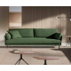 Sofá moderno con asientos fijos modelo Bari con diseño minimalista de Eneas by Xirivella