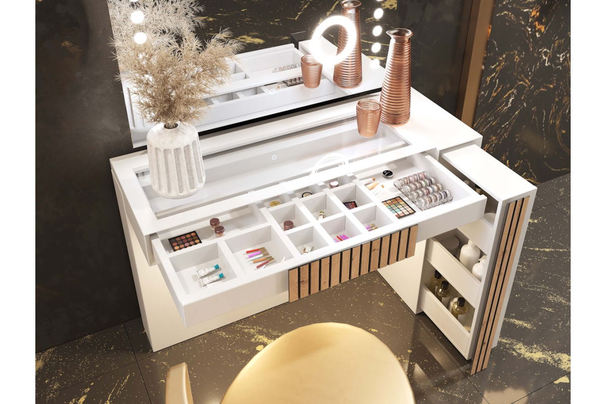 Detalle tocador de maquillaje de Franco Furniture Eclipse 02 ref. 42537