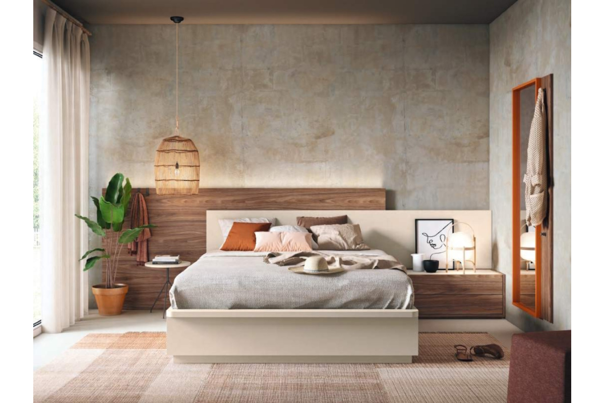 Dormitorio juvenil 25 moderno con cama de 150cm de Ros