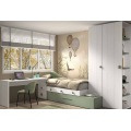 Dormitorio juvenil cama modular F-158|Glicerio