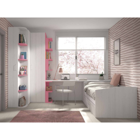 Dormitorio juvenil compacto de Glicerio F-111