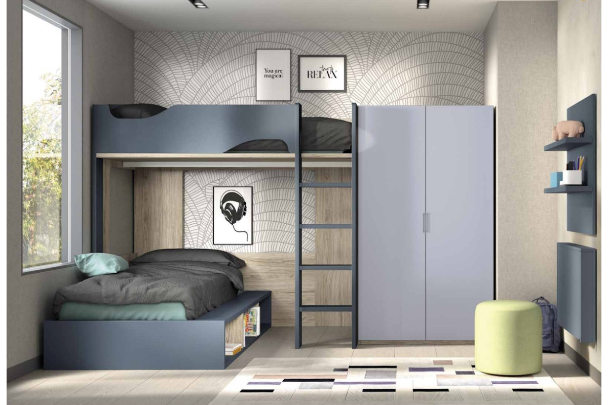 Dormitorio juvenil litera de Glicerio F-208