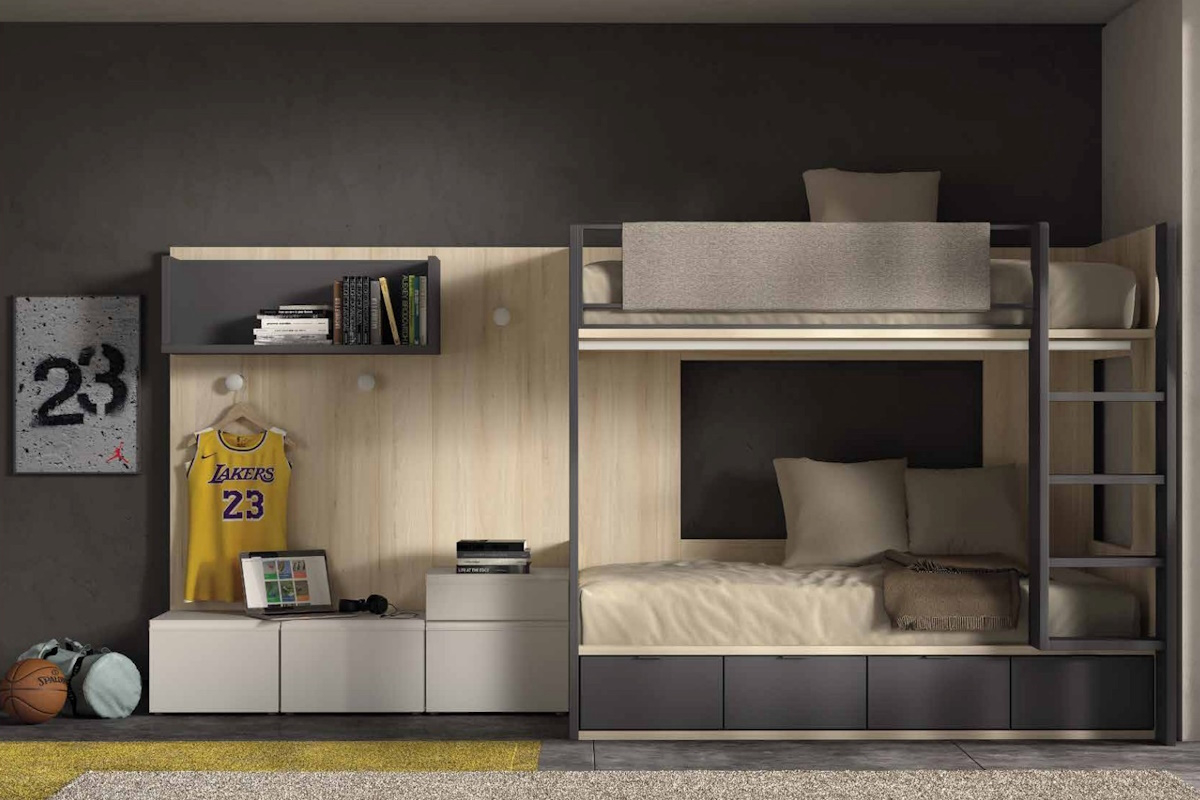 Dormitorio juvenil litera de Glicerio F-201