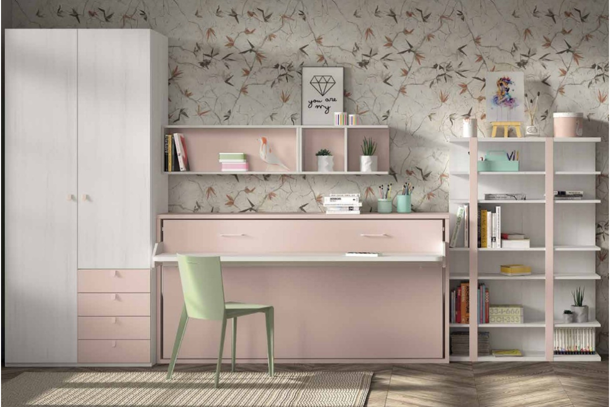 Dormitorio juvenil camas abatibles de Glicerio F-257