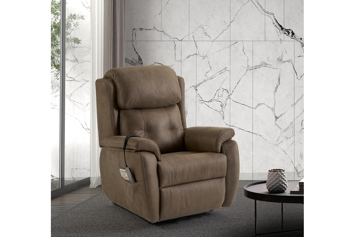 Sillón clásico de relax apertura manual o eléctrica modelo Coral de Mopal Tapizados