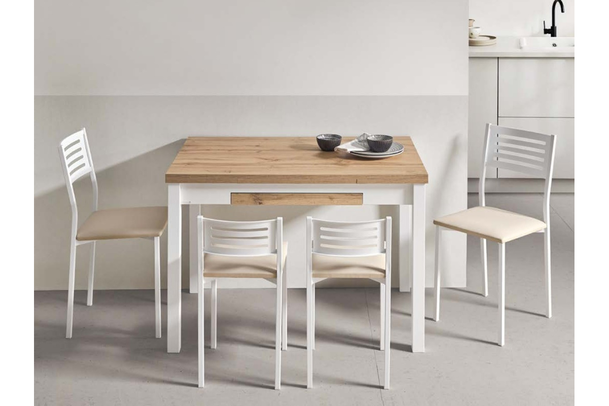 Mesa cocina extensible laminado modelo Nube de Velasco
