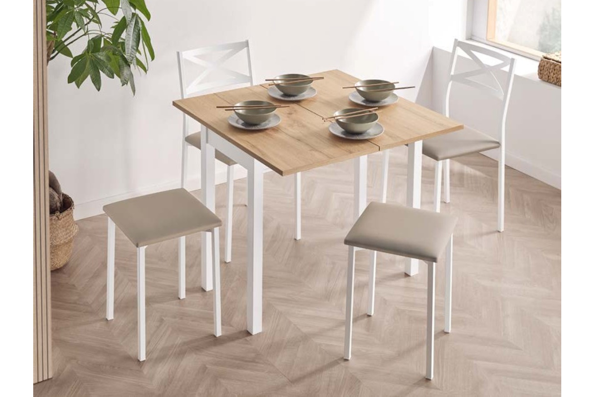 Mesa cocina libro laminado negro modelo Nube Libro de Velasco