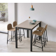 Taburete cocina tapizado con diseño moderno modelo Thor de Velasco