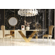 Mesa de comedor moderna Antia con diseño elegante y minimalista de Franco Furniture colección Orion