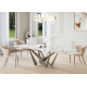 Mesa de comedor moderna Adara con tapa de porcelánico con diseño elegante y minimalista Tadel Grup