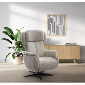 Sillón orejero moderno de relax manual o eléctrico modelo Kira con diseño elegante de Pedro Ortiz