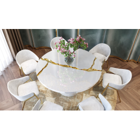 Mesa de comedor moderna colección Luxury 13 con diseño elegante y minimalista Franco Furniture