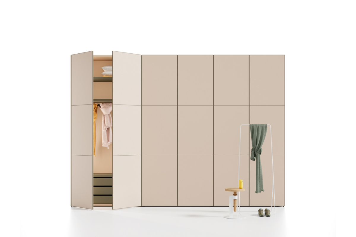 Armario de puertas batientes con estilo moderno de JJP modelo next 24
