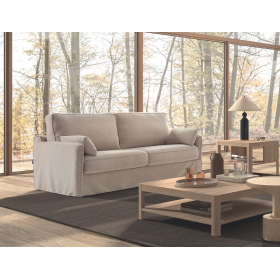 Sofá cama desenfundable con diseño moderno modelo West con apertura italiana de Pedro Ortiz
