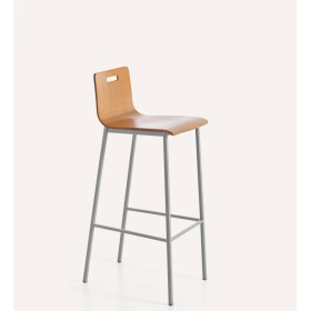 Taburete de cocina acabado en madera con diseño moderno modelo Sonia de Cauxi